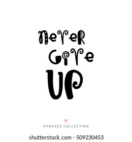 Vector calligraphy image. Hand drawn lettering poster, vintage typography card.