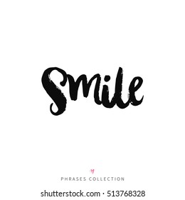 Vector calligraphy image. Hand drawn lettering poster, vintage typography card.