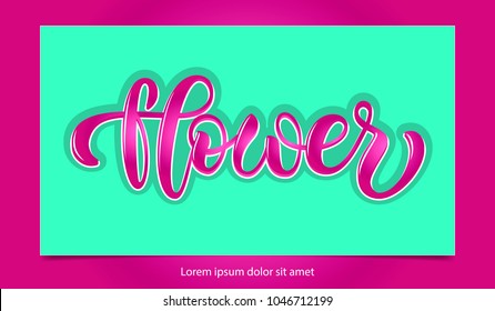 Vector calligraphy lettering for online website, web page, internet site, blog icon. illustration EPS 10. Drawn art sign, print, card for shop, catalog, print, label, logotype, email template, booklet