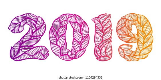 Vector calligraphy lettering for poster or print. Hand drawn letters.  typographic inscription for your design. 