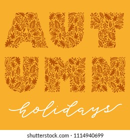 Vector calligraphy lettering for poster or print. Hand drawn letters.  typographic inscription for your design. 
