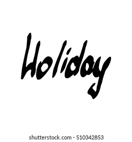 vector calligraphy phrases Holiday concept theme