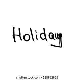 vector calligraphy phrases Holiday concept theme