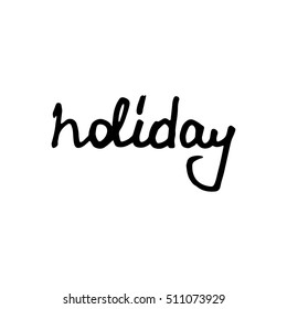 vector calligraphy phrases Holiday concept theme