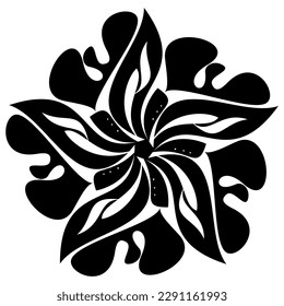 Vector calligraphy of stars and circular letter F