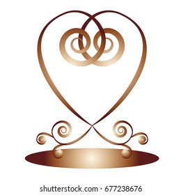 Vector calligraphy swirls