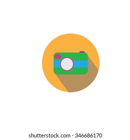 vector camara color background holiday illustration season symbol icon