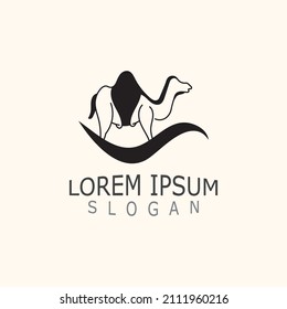 Vector Camel Symbole und Logo Design Elemente Etiketten Vorlage Vintage. Einzeln auf weißem Hintergrund