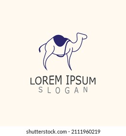 Vector Camel Symbole und Logo Design Elemente Etiketten Vorlage Vintage. Einzeln auf weißem Hintergrund