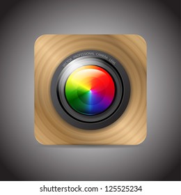 Vector camera application icon