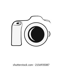 vector camera with background white color