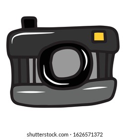 Vector camera . Design for a holiday, banners and postcards.