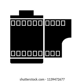 Vector camera film with black background, and can be adjusted as needed