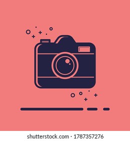 vector of camera icon. camera clip art. camera illustration.