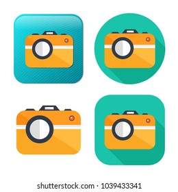 Vector Camera Icon - Digital Photography Symbol - Image Illustration
