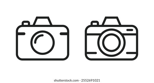 Vector Camera Icon Outline. Camera Symbols