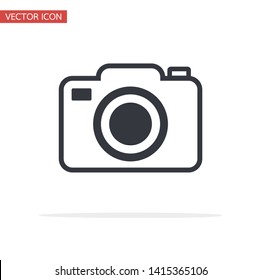 vector camera icon symbol flat style