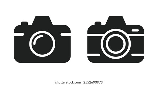 Vector Camera Icons Silhouette. Camera Symbols