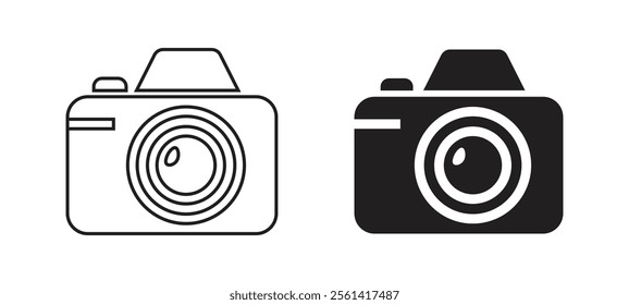 Vector Camera Icons Silhouette. Camera Symbols