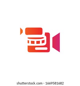 vector camera logo design. perfect for the video production industry