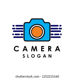 vector camera logo for photographer