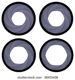 vector camera shutter apertures