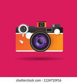 vector camera vintage design , equipment 