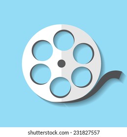 Vector camera web icone, flat design. Eps 10 illustration.