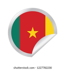 Vector Cameroon circle folded