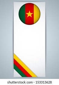 Vector - Cameroon Country Set of Banners