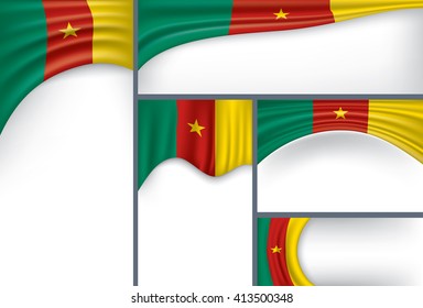 Vector Cameroon Flag, Cameroon Africa Colors (Vector Art)