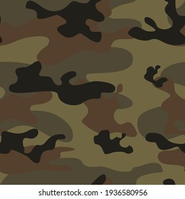 Vector camouflage background, army modern uniform, trendy print.