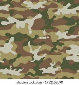 Vector camouflage illustration, military background for clothing, paper, fabric. Ornament