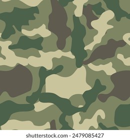 Vector de camuflaje militar sin patrón 