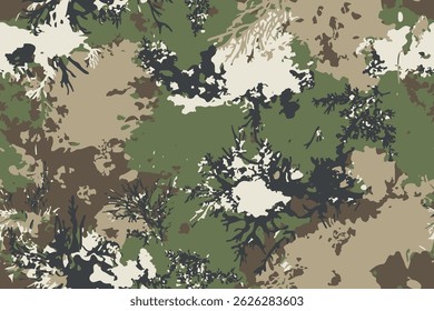 Vector camouflage pattern. Abstract camouflage background. Hunting camouflage pattern. Woodland camouflage for army. Digital camo seamless pattern. Pixel pattern