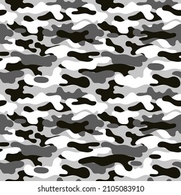 Vector camouflage pattern for army. Arctic camouflage military pattern
