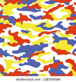 vector camouflage pattern for clothing design. funny camouflage military pattern