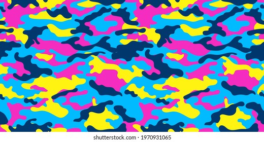 vector camouflage pattern for clothing design. Trendy camouflage military pattern