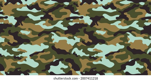 vector camouflage pattern for clothing design. Trendy camouflage military pattern