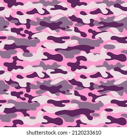 Vector camouflage pattern for clothing design. Trendy camouflage military pattern