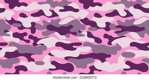 Vector camouflage pattern for clothing design. Trendy camouflage military pattern
