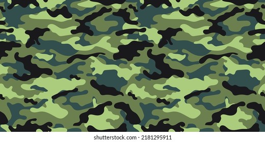 Vector camouflage pattern for clothing design. Trendy camouflage military pattern