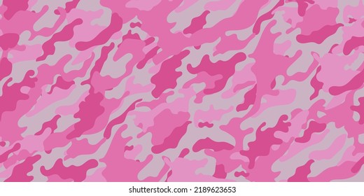 vector camouflage pattern for clothing design. Pink camouflage military pattern	