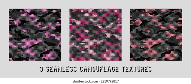 vector camouflage pattern for clothing design. Trendy camouflage military pattern	