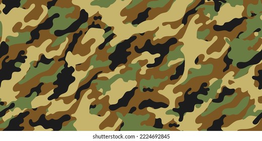 vector camouflage pattern for clothing design. Trendy camouflage military pattern	