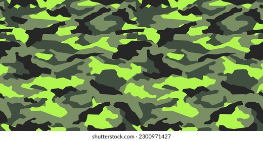 Vektorgrafik-Muster für Bekleidungsdesign. Trendy Camouflage Militär Muster	