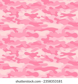 vector camouflage pattern for clothing design. Pink camouflage military pattern
