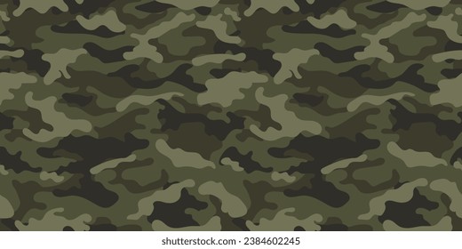 patrón de camuflaje vectorial para el diseño de ropa. Patrón militar de camuflaje