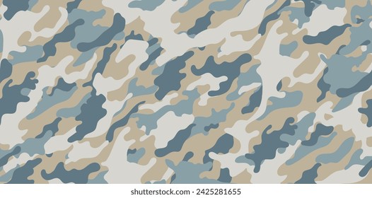 vector camouflage pattern for clothing design. Trendy camouflage military pattern