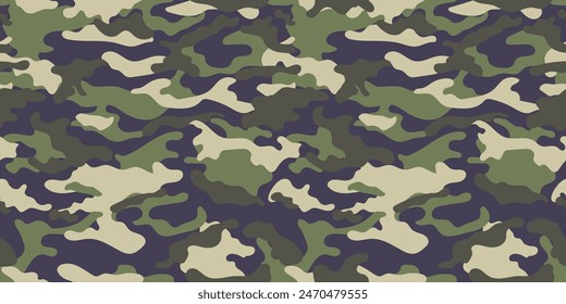 vector camouflage pattern for clothing design. Trendy khaki camouflage military pattern